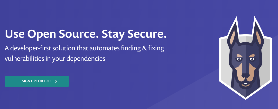Extrait de la page d’accueil de Snyk
